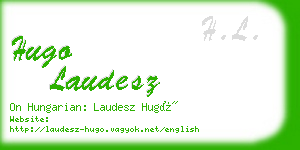 hugo laudesz business card